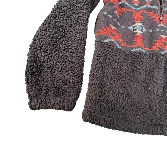 Outback Trading Abigail Henley Fleece Pullover Jacket Small Sherpa Aztec Cozy - Picture 3 of 12